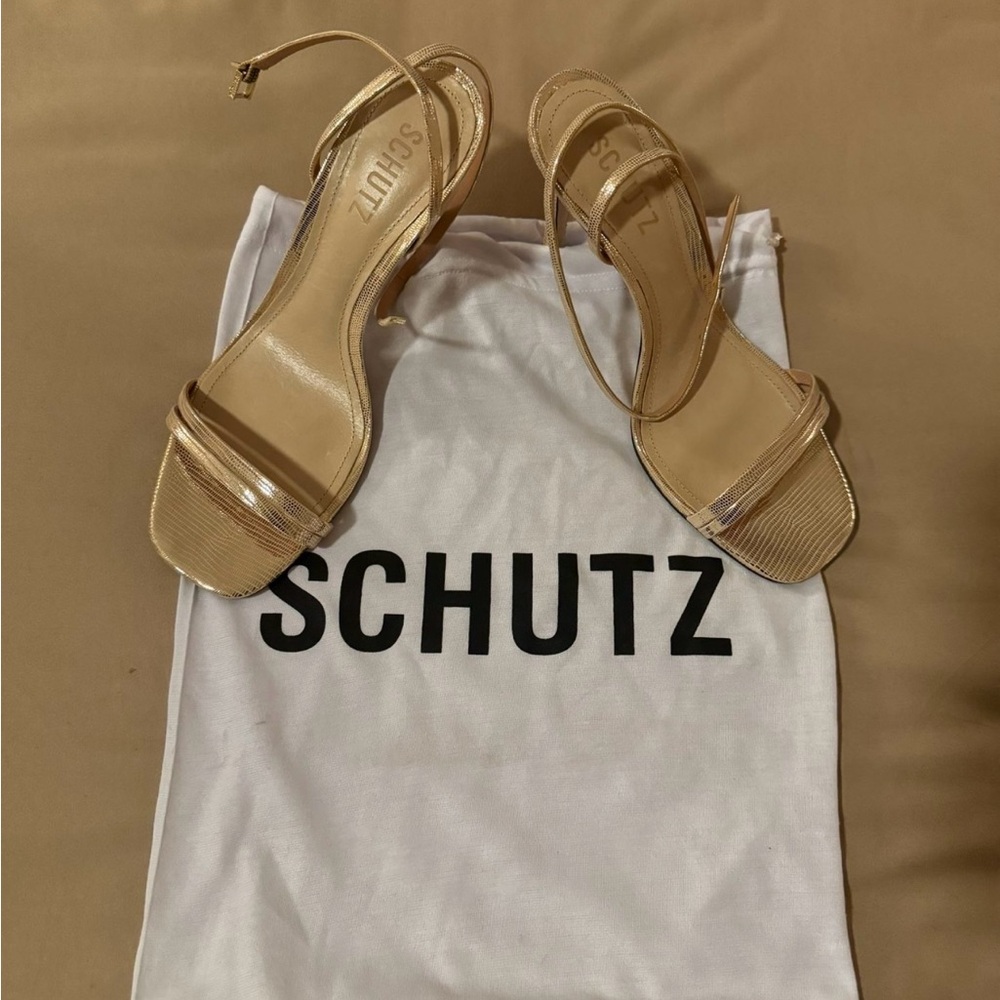 Schutz Gold Heels
